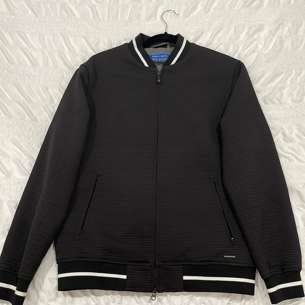 Vince camuto black zip up